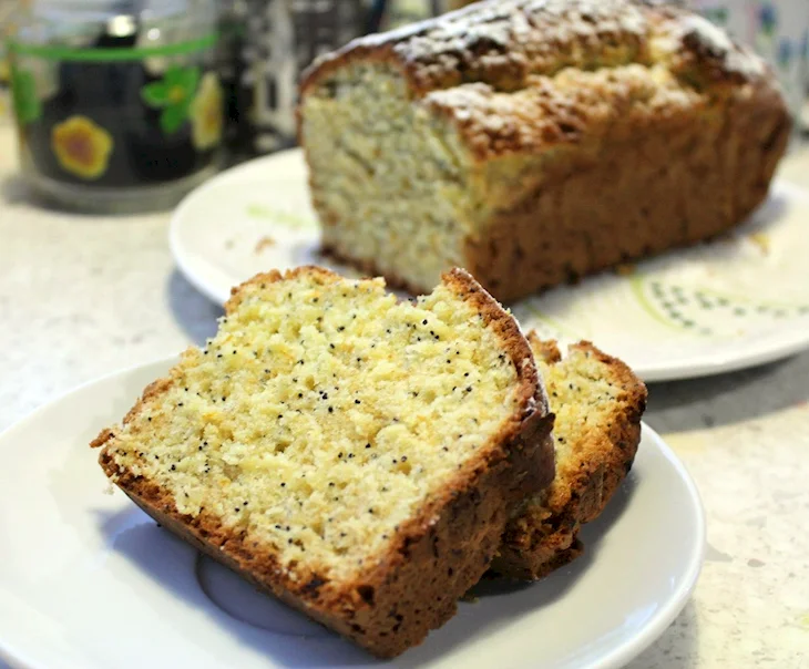 Апельсиновый кекс с маком