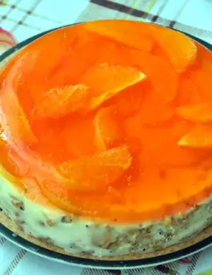 Апельсины в желе для торта