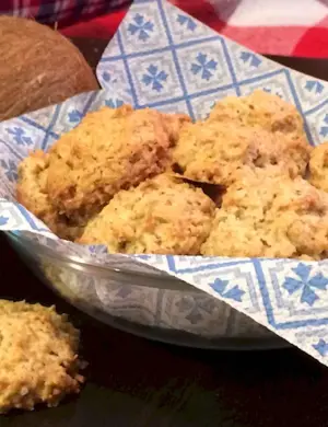 Банановое печенье с кокосовой стружкой