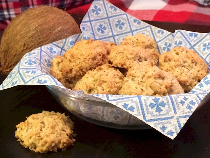 Банановое печенье с кокосовой стружкой