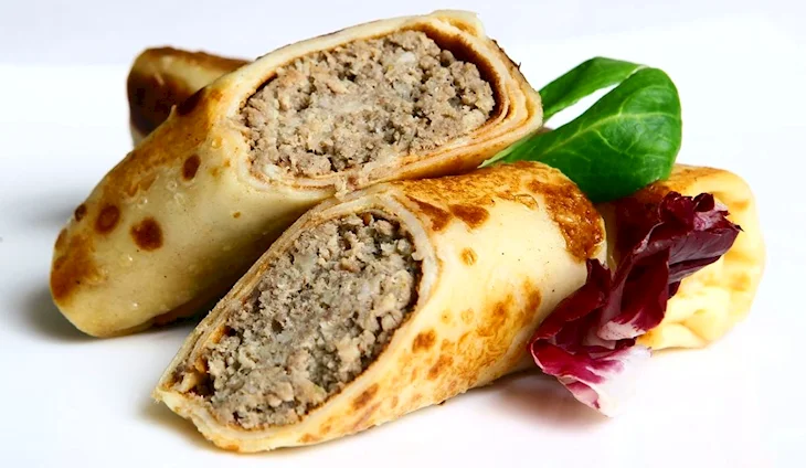Блины фаршированные ливером