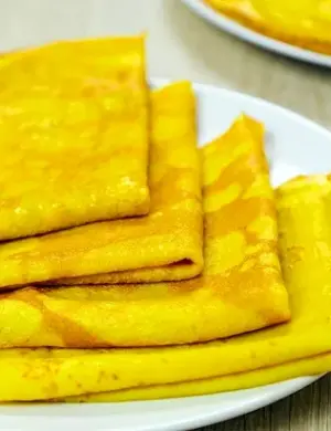 Блины с куркумой