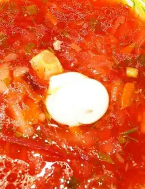 Борщ с квашеной капустой