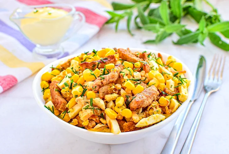 Булгур с креветками и овощами