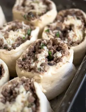 Булочки фаршированные грибами