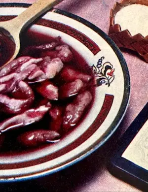 Черничный суп с клецками