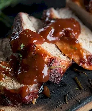 Crockpot Brown Sugar Balsamic Glazed Pork Tenderloin