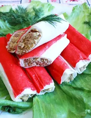 Фарширов крабовые палочки