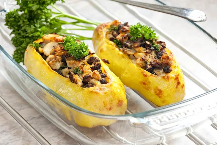 Фаршированная картошка с фаршем в духовке