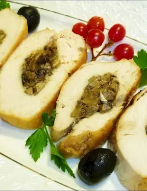 Филе птицы фаршированное