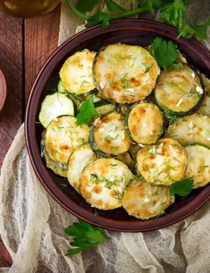 Fried Eggplant and Zucchini with Cheese