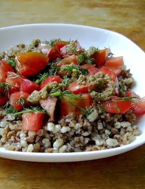 Гречка с овощами