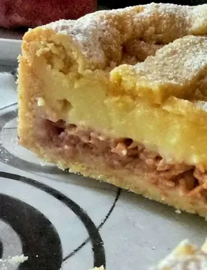 Яблочный торт с заварным кремом
