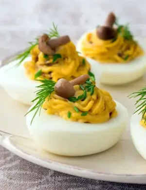 Яйца фаршированные грибами