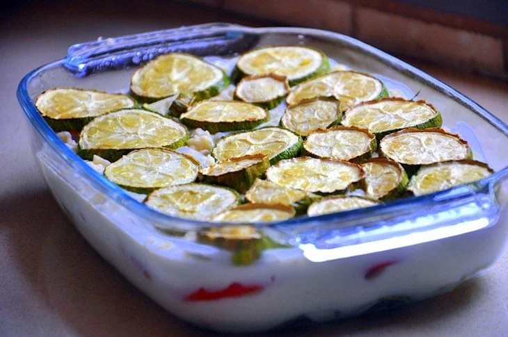 Кабачок нарезанный