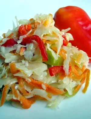 Капуста Провансаль с болгарским перцем -