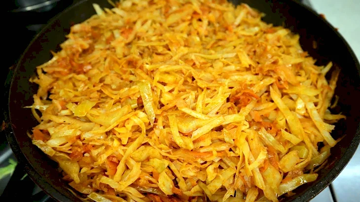 Капуста тушеная с пассерованной мукой