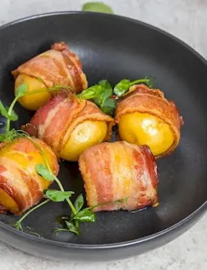 Картофель черри с беконом
