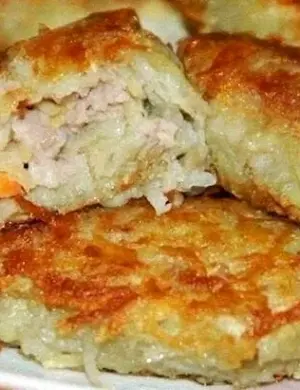 Картофельные зразы с мясным фаршем