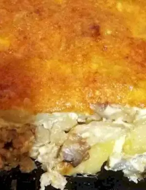 Картошки с фарша в духовк