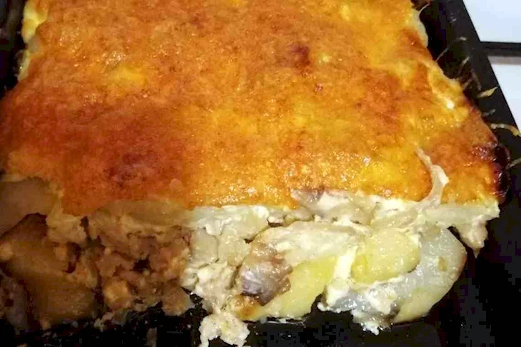 Картошки с фарша в духовк