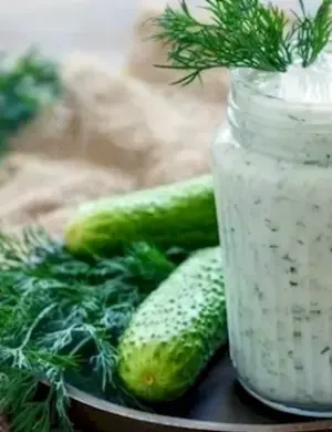 Кефир с огурцом