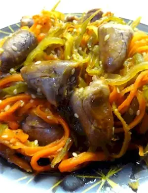 Хе из куриных сердечек