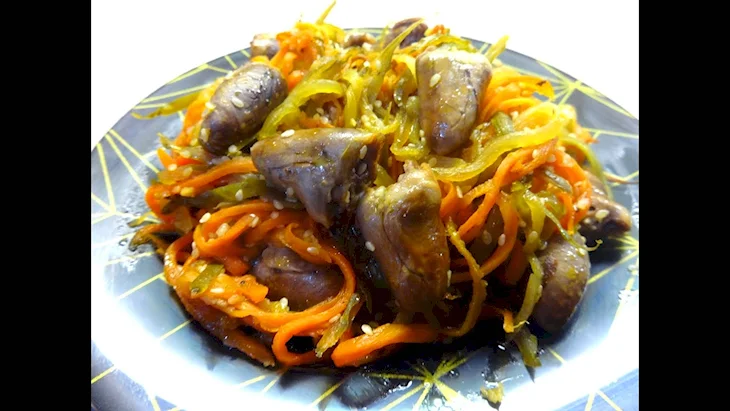 Хе из куриных сердечек