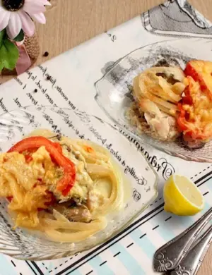 Хек запеченный в фольге с овощами