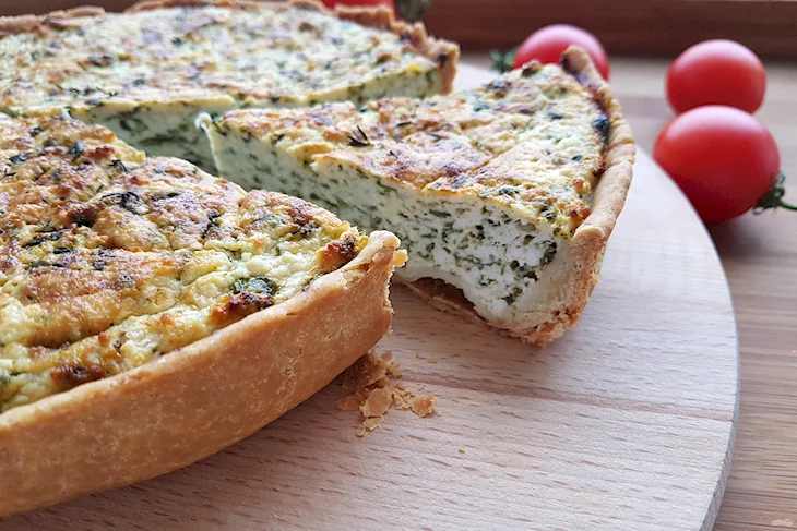 КИШ со шпинатом и сыром