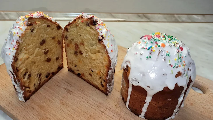 Кулич творожный бездрожжевой