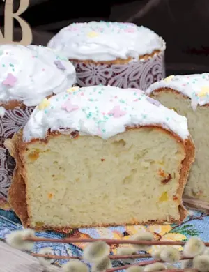 Куличи пасхальные творожные бездрожжевые