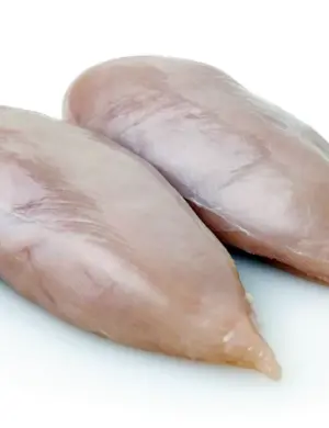 Куриная грудка на белом фоне