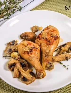 Куриные ножки с шампиньонами