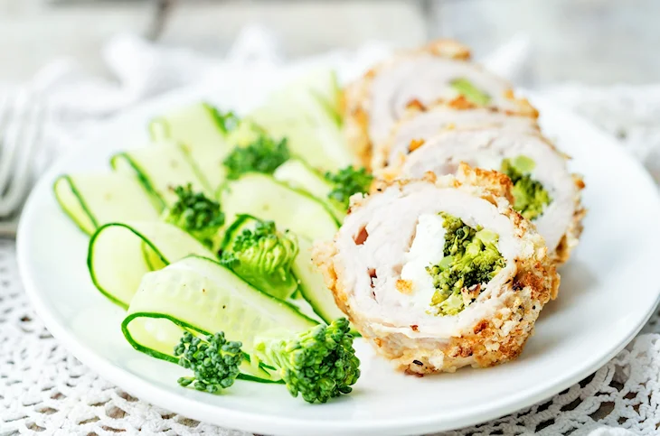 Куриный рулет с брокколи