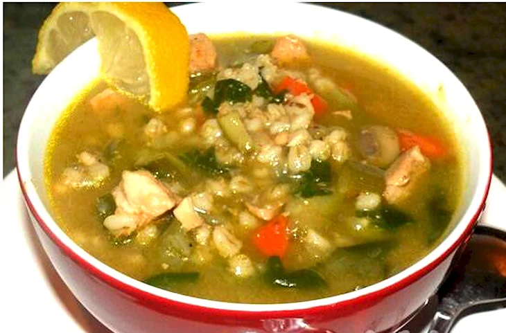 Куриный суп с перловкой