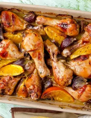 Курица с апельсинами