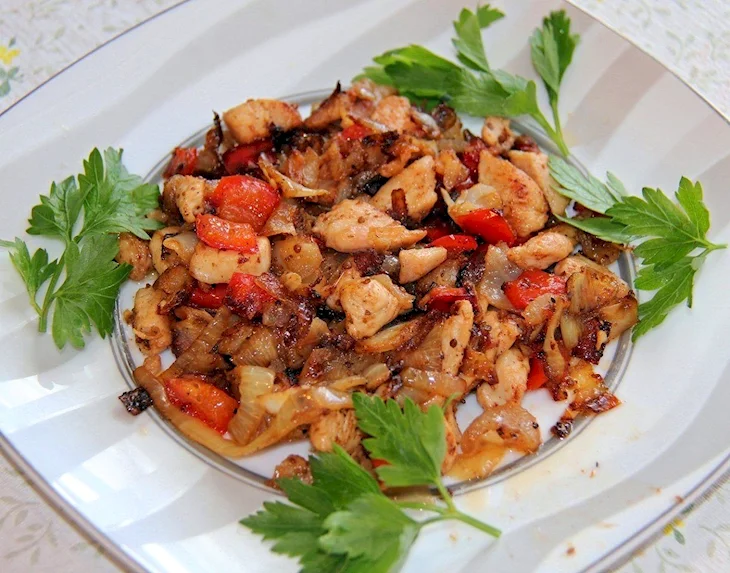 Курица с овощами