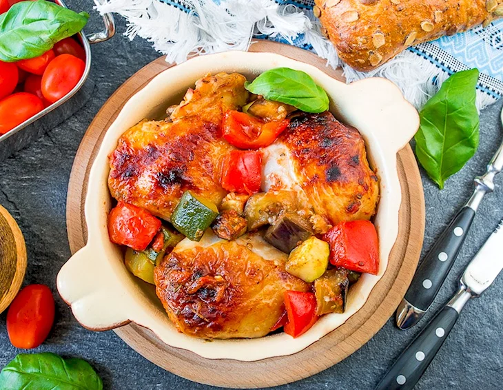 Курица с овощами
