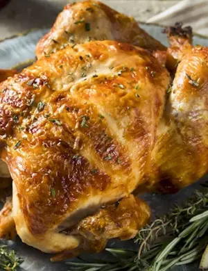 Курица в духовке целиком с хрустящей корочкой