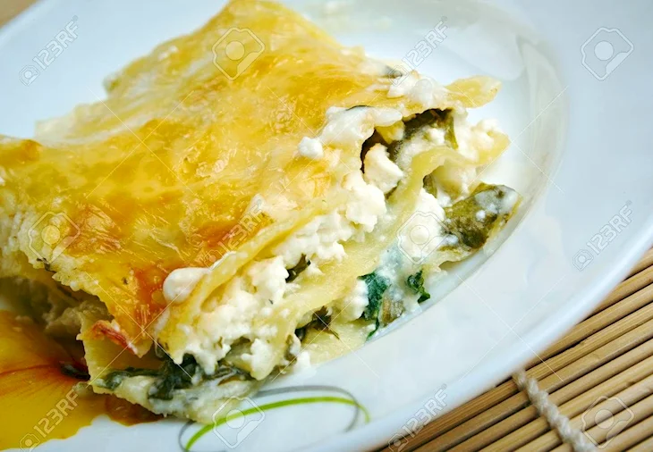 Лазанья с сыром и творогом