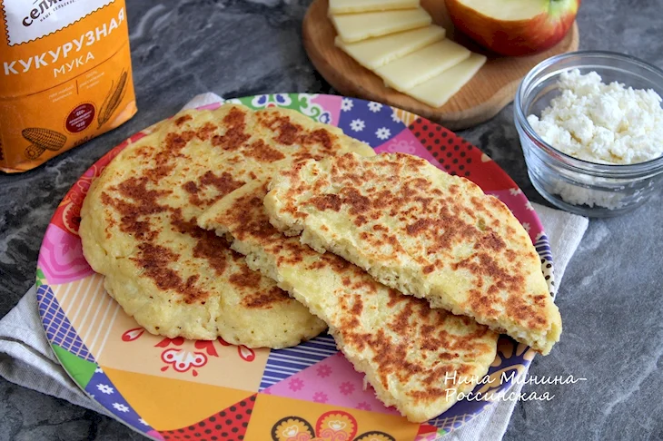 Лепешка с яблоками
