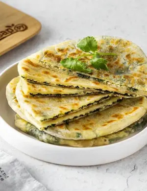 Лепешки с кинзой