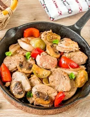 Мясо с овощами