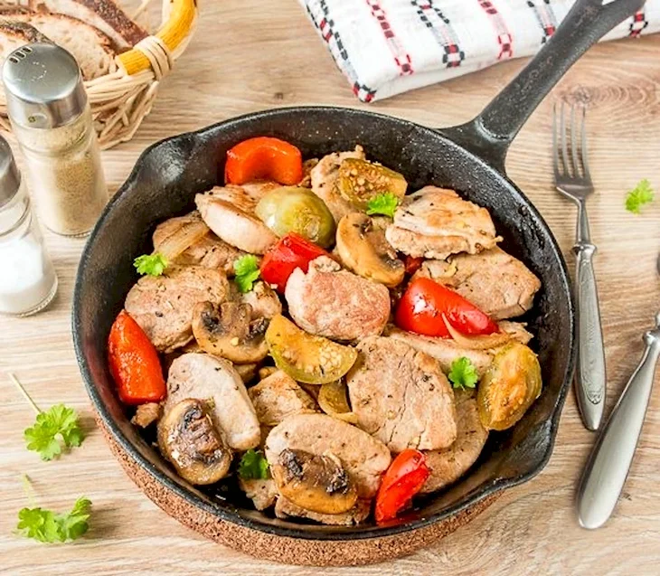 Мясо с овощами