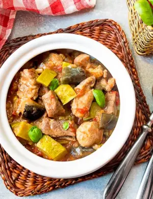 Мясо с овощами