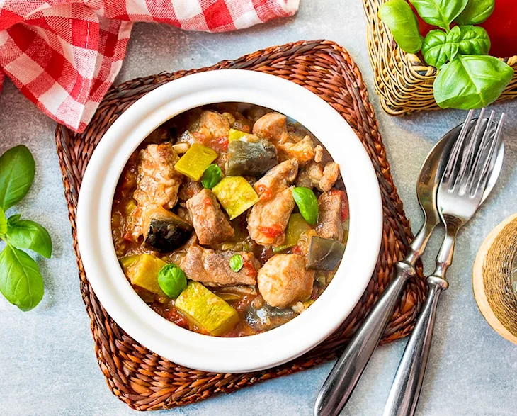 Мясо с овощами