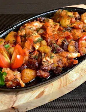 Мясо с овощами