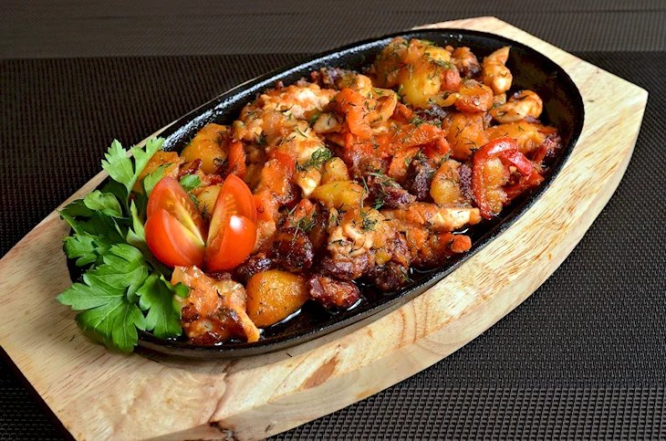 Мясо с овощами