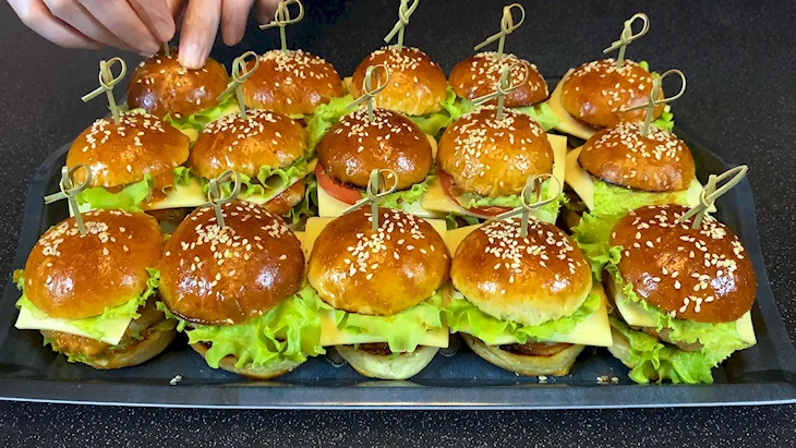 Мини булочки для бургеров